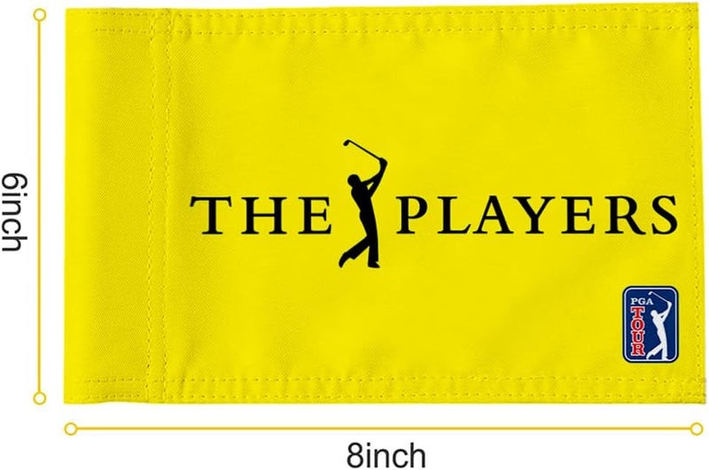 2BUT Golf Pin PGA Flag, Yellow, 8"x6", 600D Nylon, Fade Resistant, Suitable for Indoor/Outdoor/Golf Course - Image 2